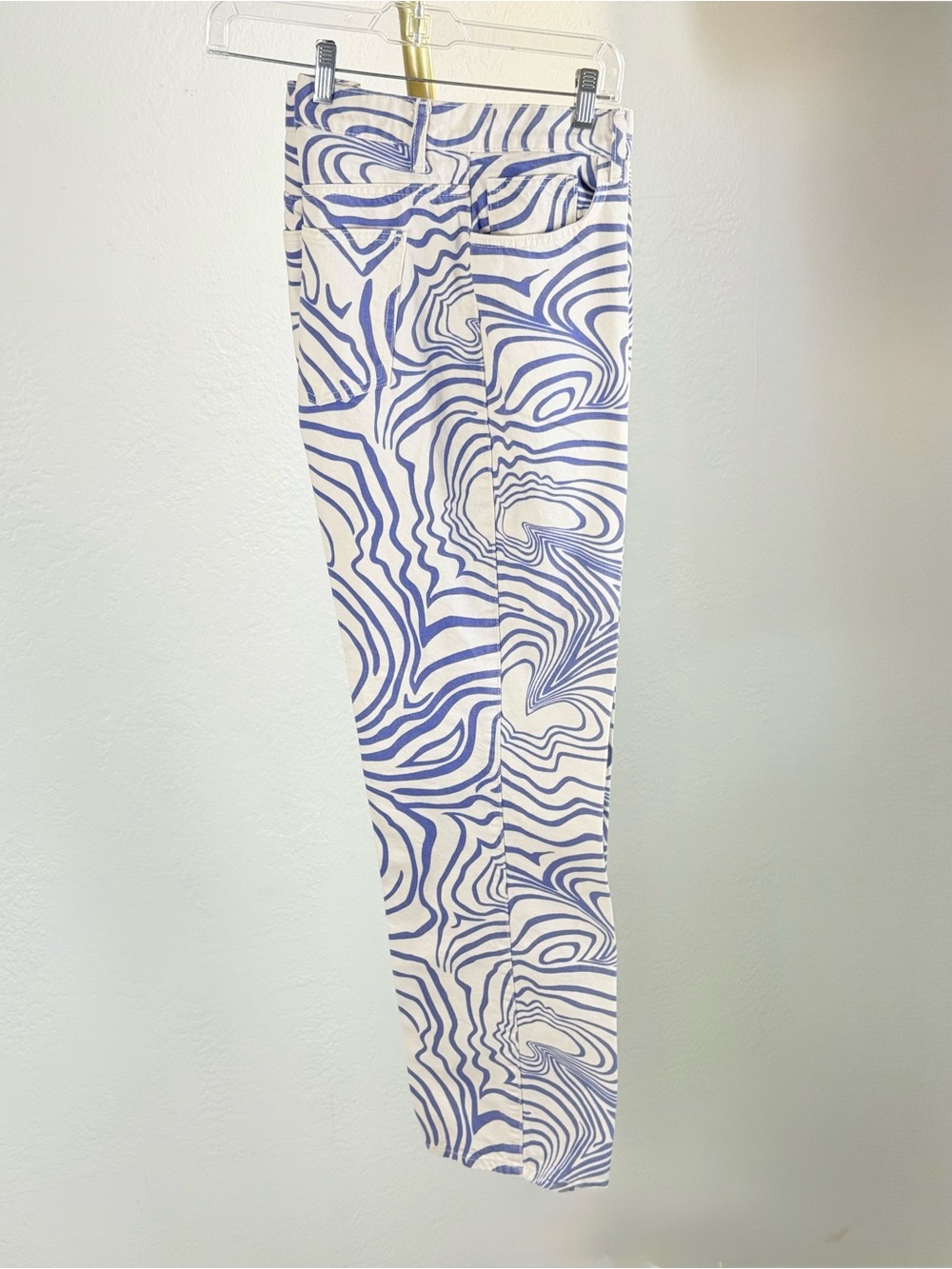Statement‎ Zara Psychedelic Swirl High Rise Straight Jeans 10